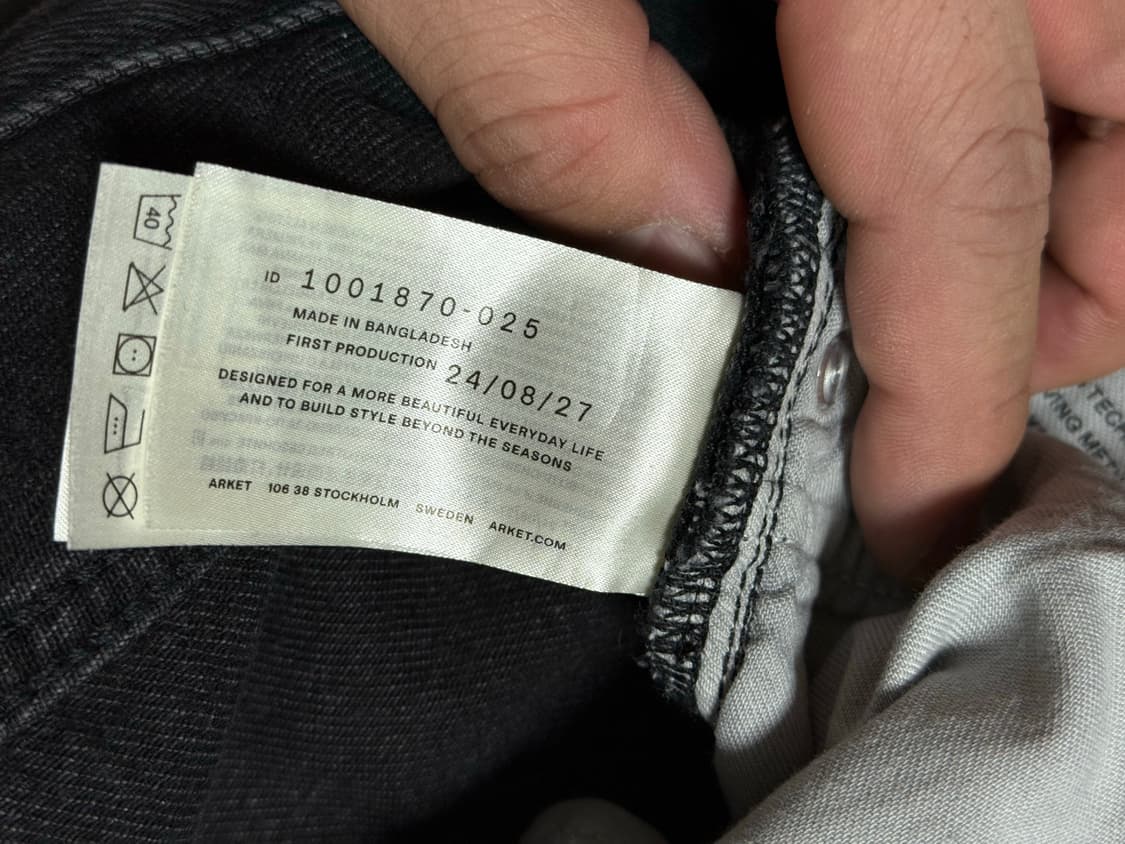 아르켓 블랙 데님 31/30 상품이미지3