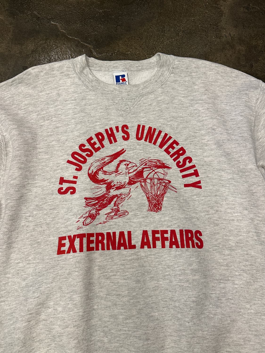 90s Made in USA Russell 러셀  유니버시티스웻셔츠 L 상품이미지3