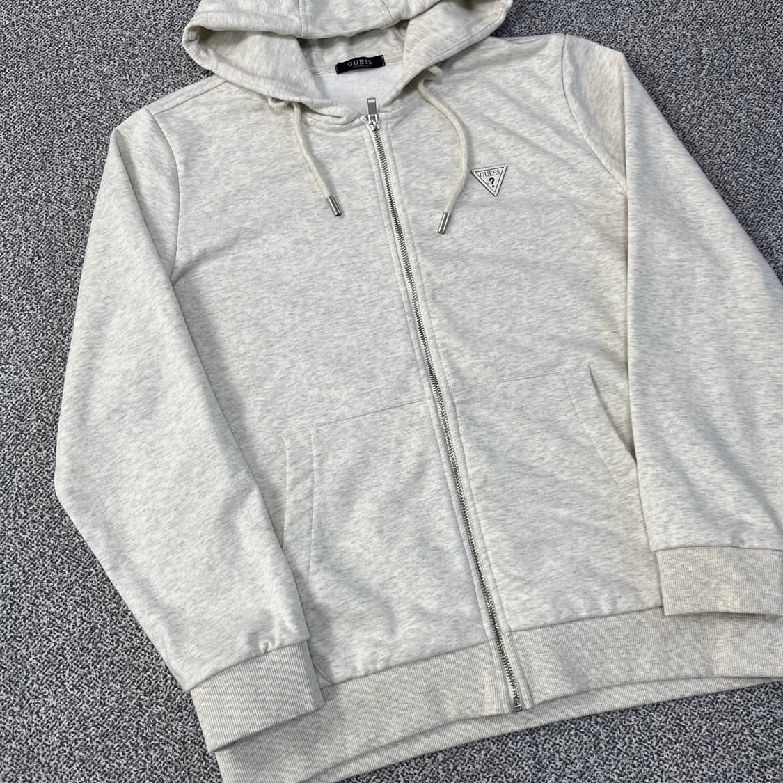 <게스 멜란지 화이트 후드집업> No.1433 상품이미지6