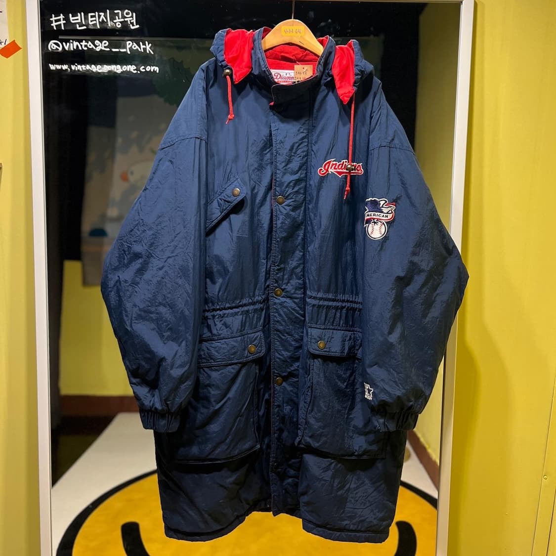 스타터 클리블랜드 인디언스 빅러고 롱 점퍼 상품이미지3