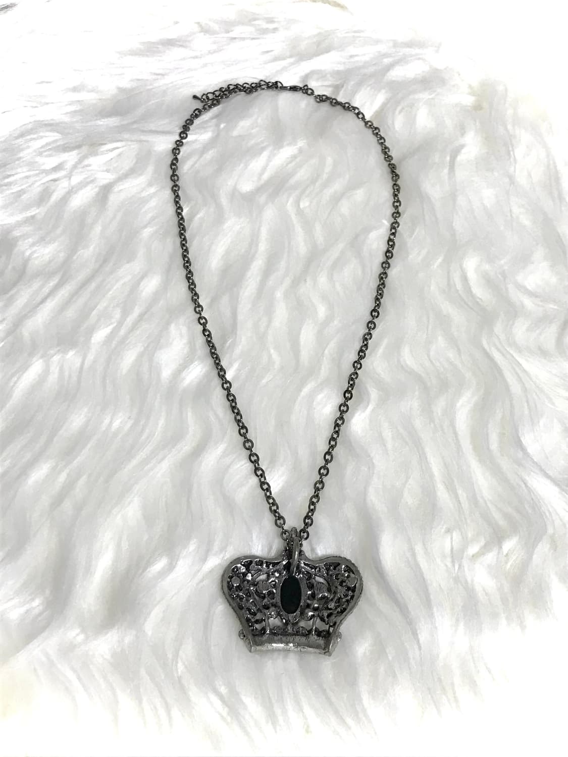 빈티지 헤이세이 갸루 펑크 왕관 목걸이 상품이미지2