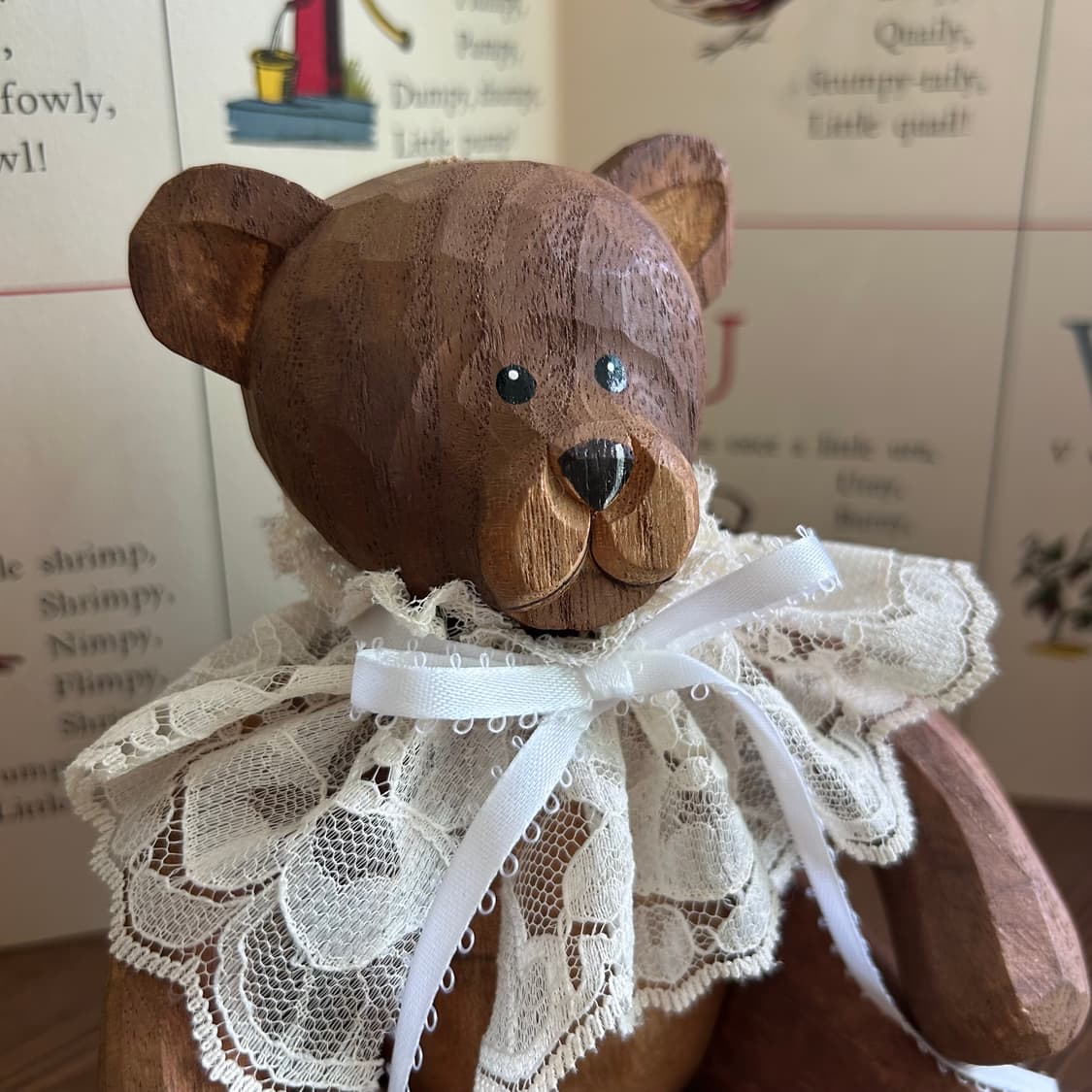 빈티지 나무 인형 테디베어 소품  상품이미지8