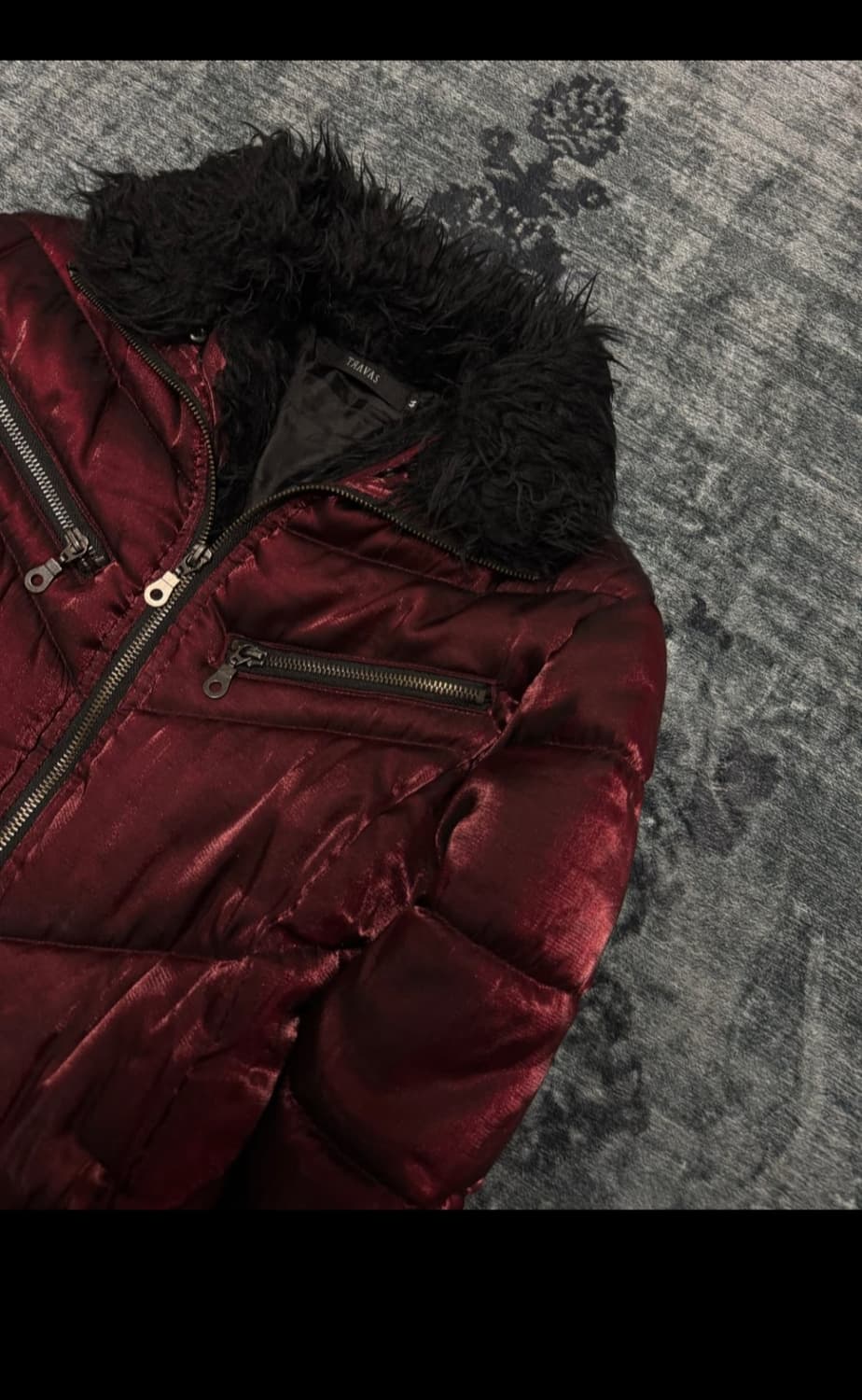 Travas 00s vkei satin fur down jacket
 상품이미지3