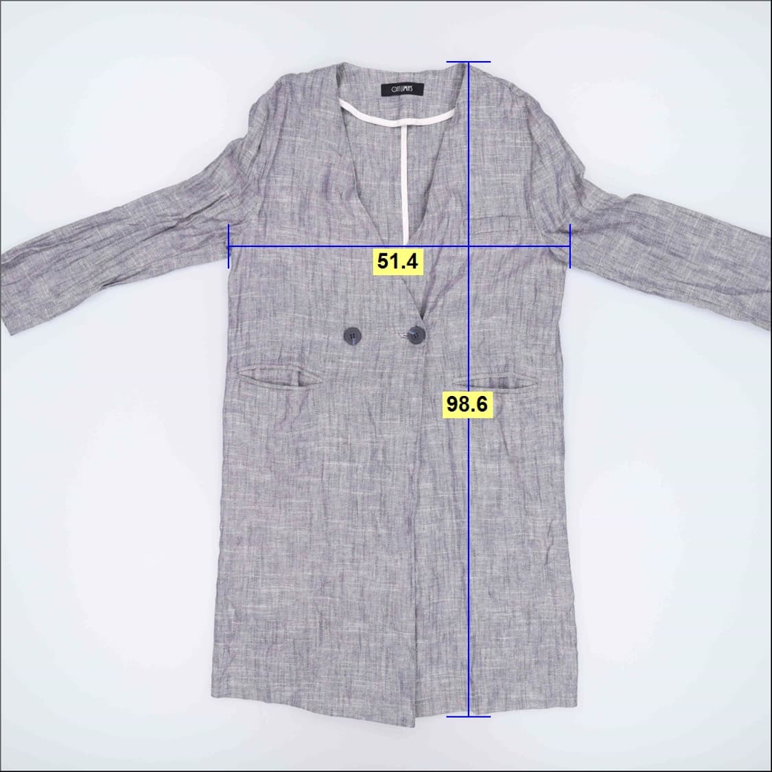 FR 오프리미츠 여성 린넨 롱자켓 0424H1 상품이미지6