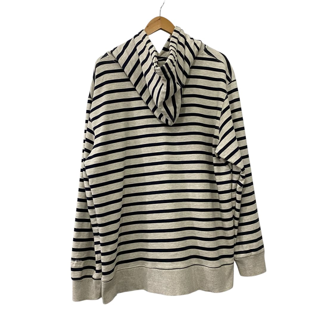 아임낫어휴먼비잉 스트라이프 자수 로고 후드(XL) 상품이미지2