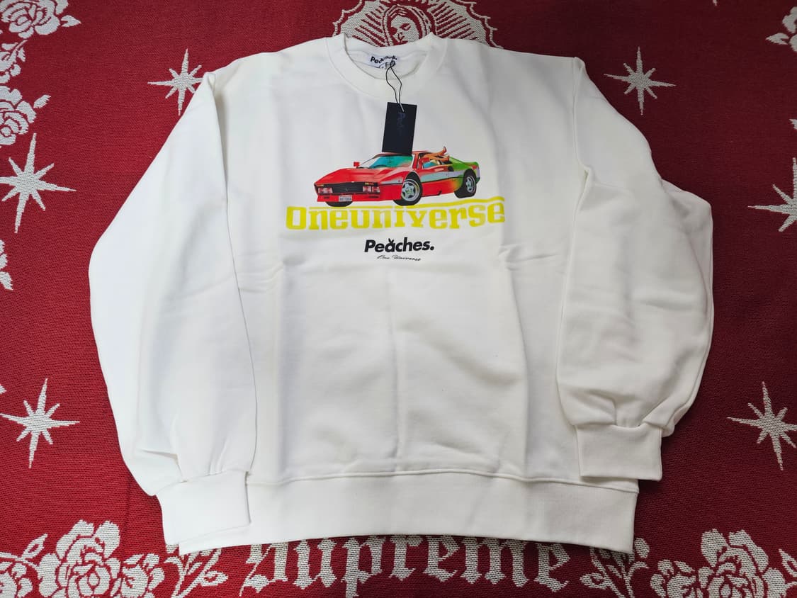 Peaches One Universe 피치스 한정판 맨투맨 XL / 미개 상품이미지2