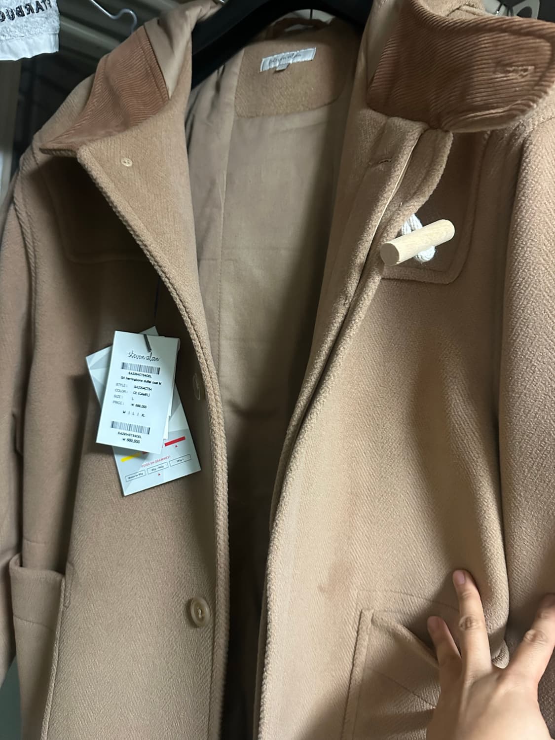 스티브 알란 헤링본 더플 코트 L 상품이미지1