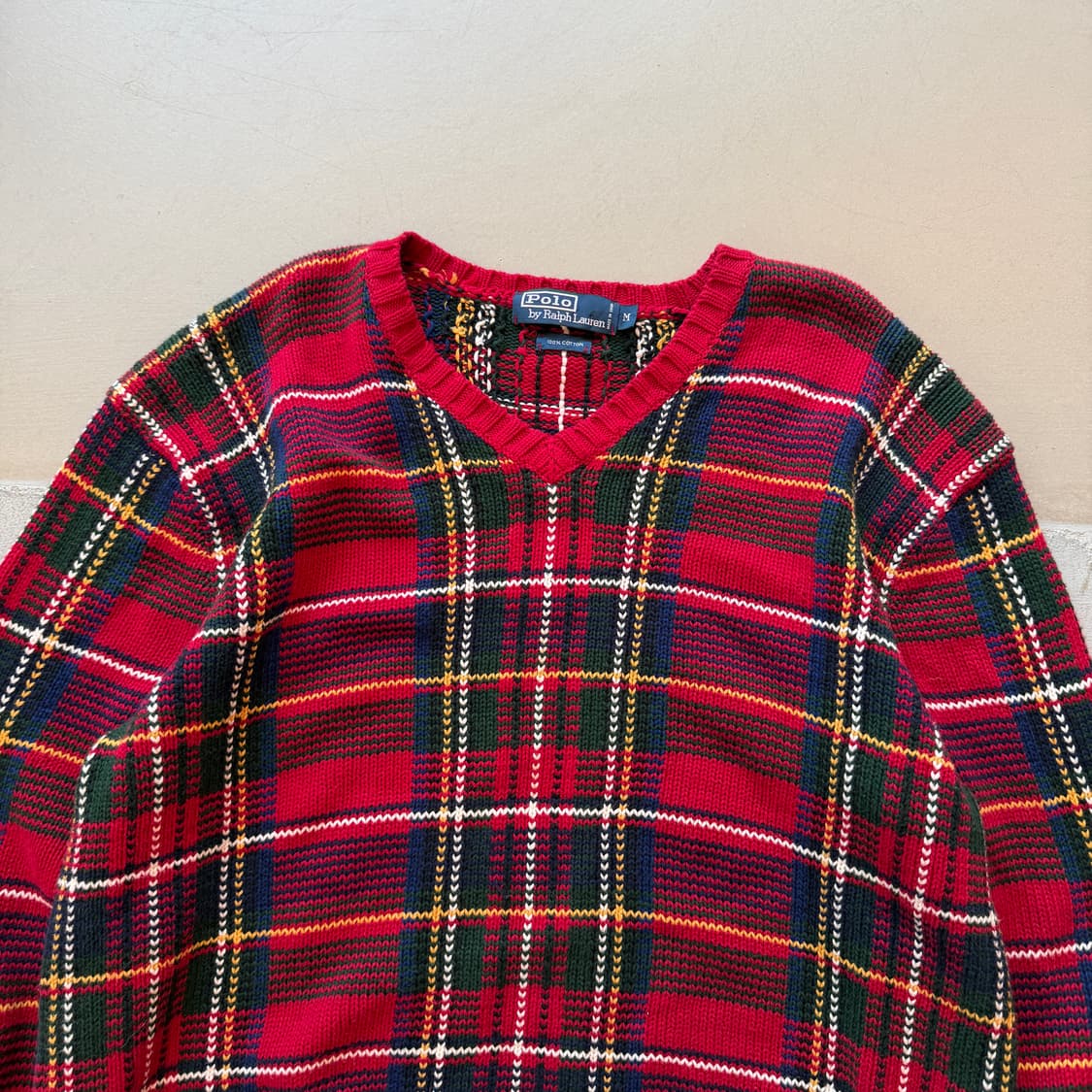 폴로 랄프로렌 체크 니트 스웨터 상품이미지3