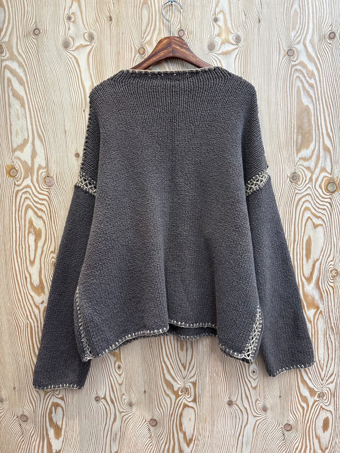 90s 돌체앤가바나 보트넥 스티치 니트 상품이미지4