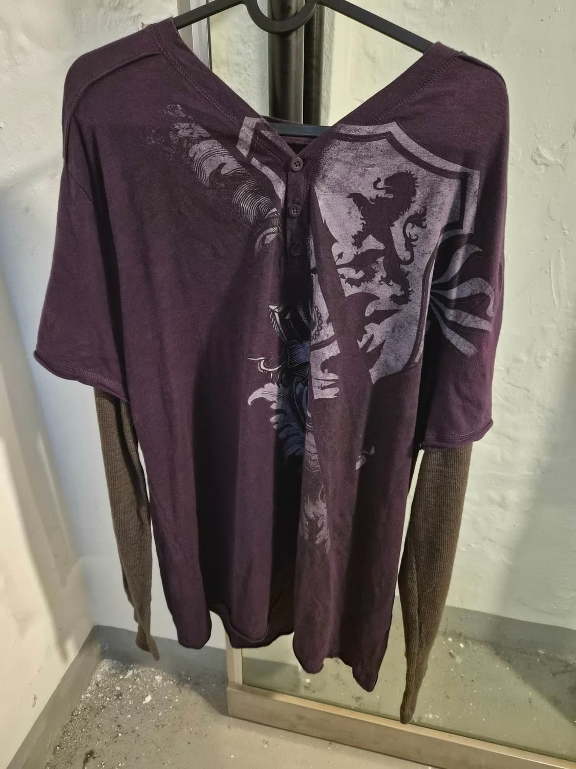 Y2k 레이어드 프린팅 롱슬리브 상품이미지2