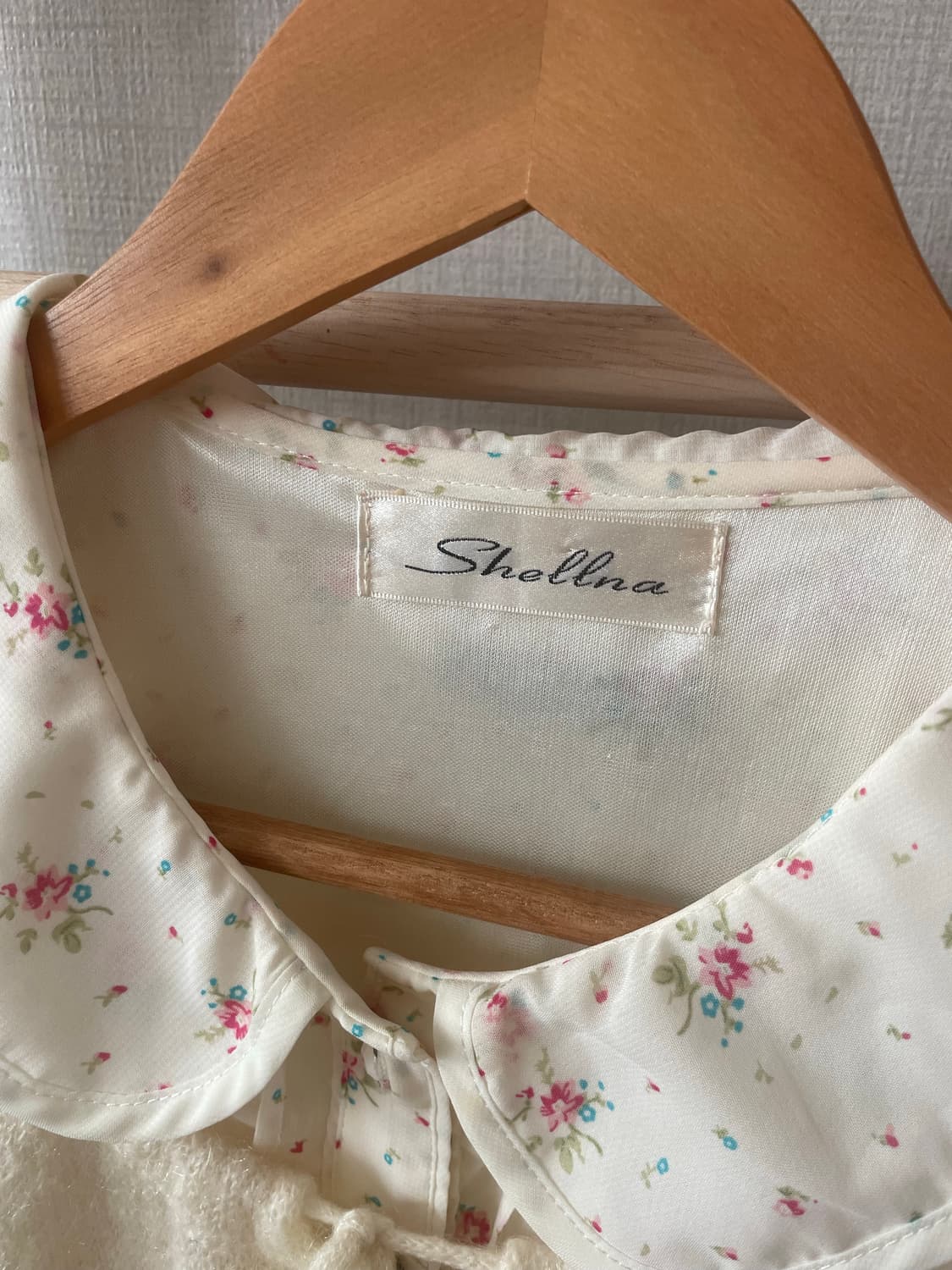 모리걸 빈티지 잔꽃 둥근카라 원피스 🌸🤍🌿 상품이미지3