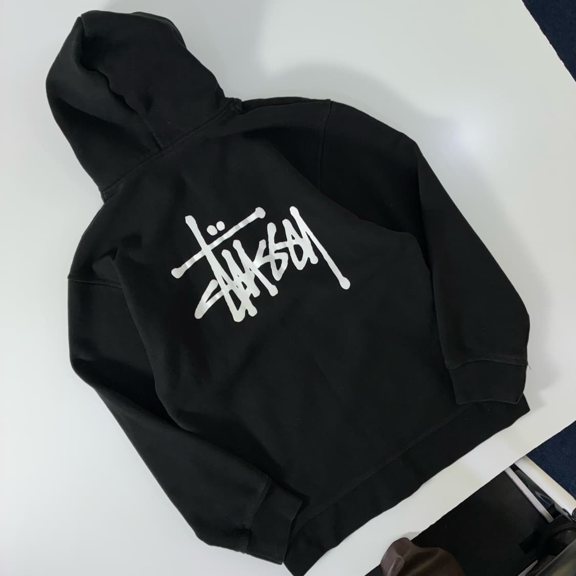 Stussy  스투시 블랙 베이직 후드집업  상품이미지1