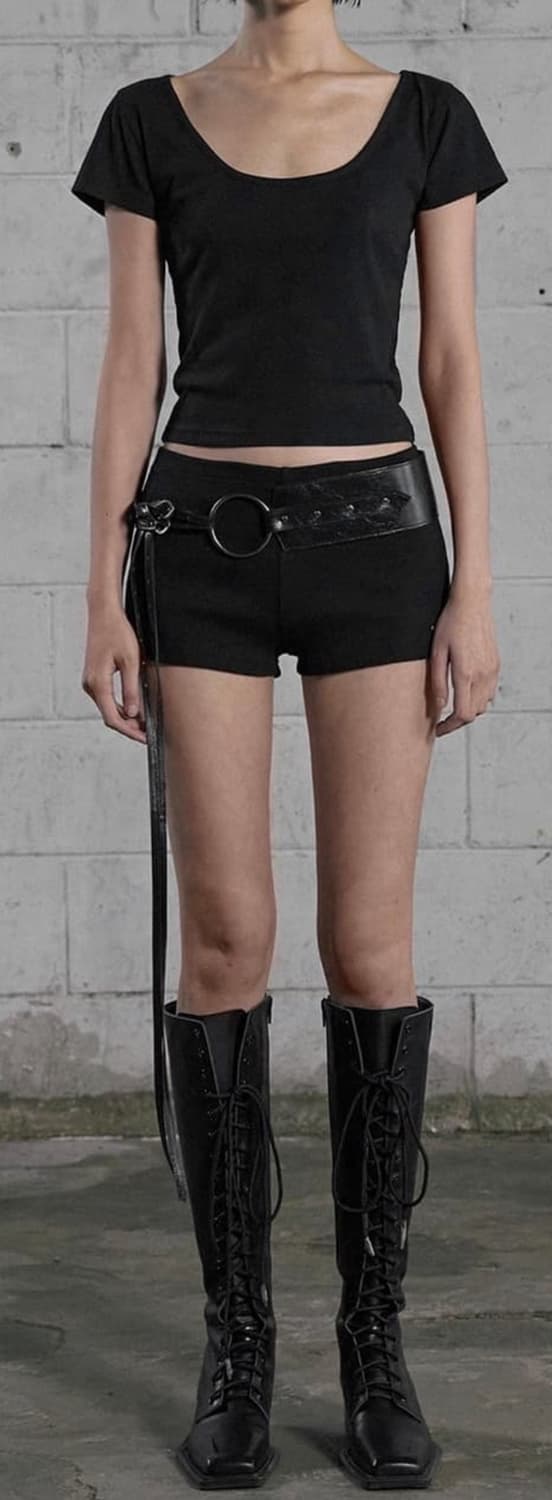 보헤미안서울 베이직 리브드 팬츠 숏팬츠  쇼츠 basic ribbed 상품이미지1