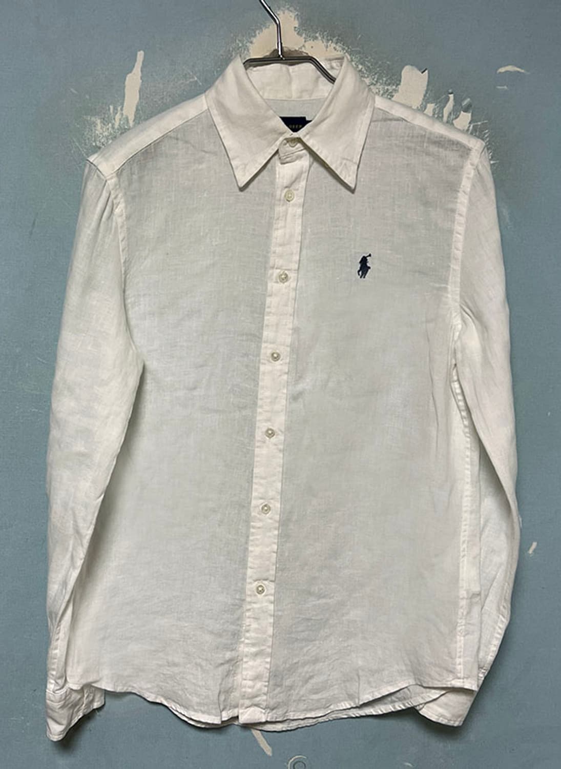 POLO 폴로 릴렉스핏 여자 린넨셔츠 화이트 릴렉스핏 XS 85 44 상품이미지1