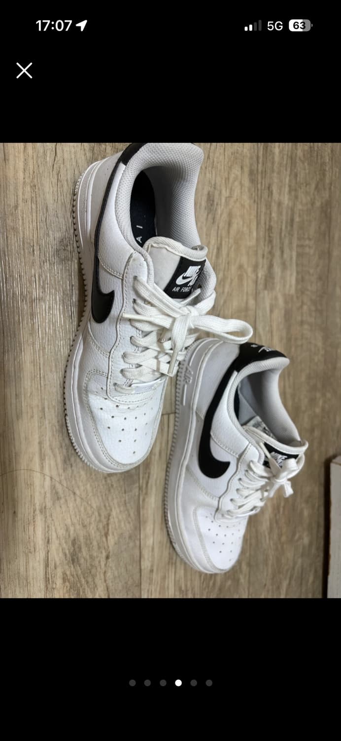 나이키 에어포스 1 ‘07 화이트 블랙 상품이미지4