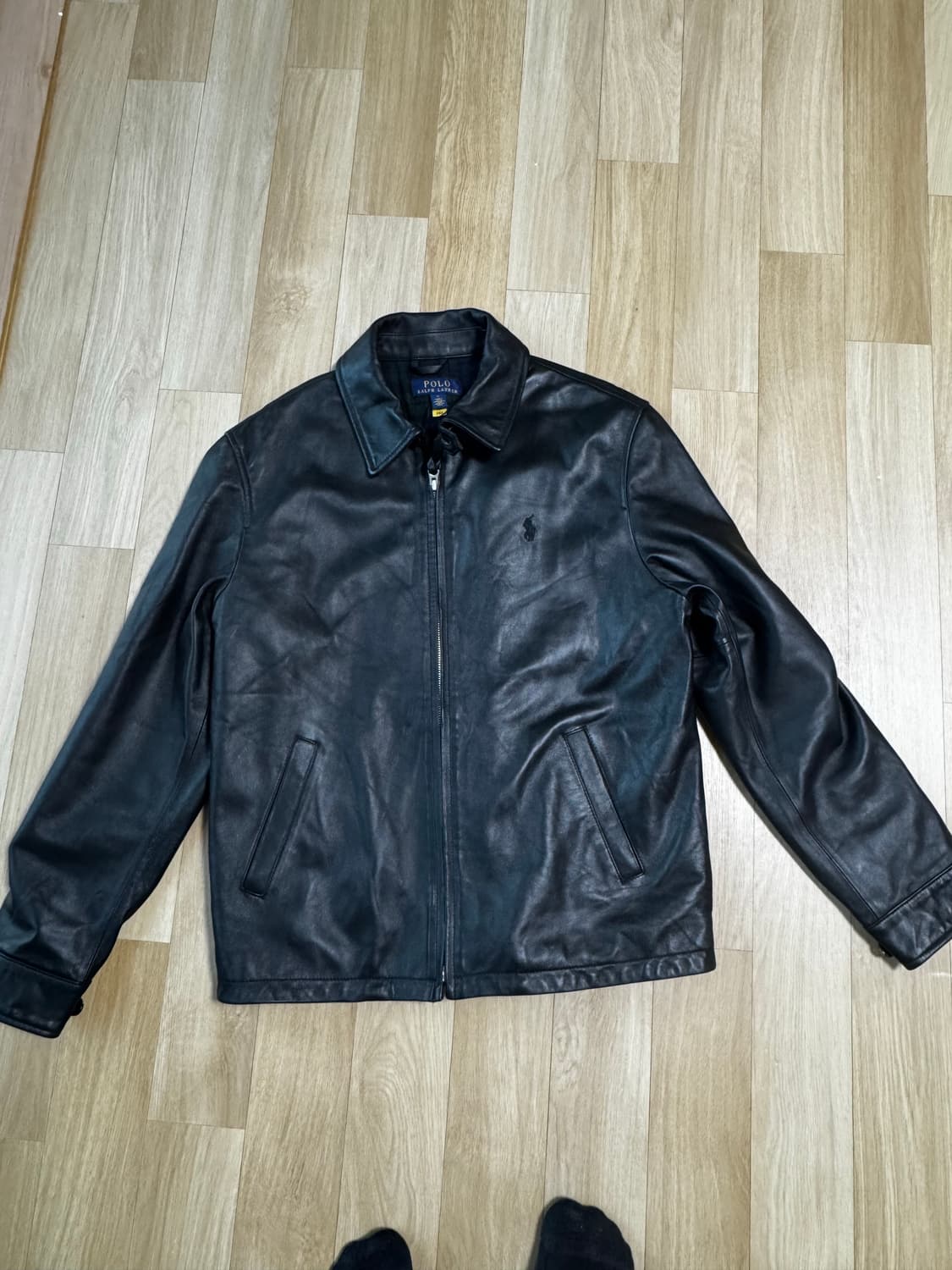 빈티지 폴로 램레더 자켓 상품이미지2