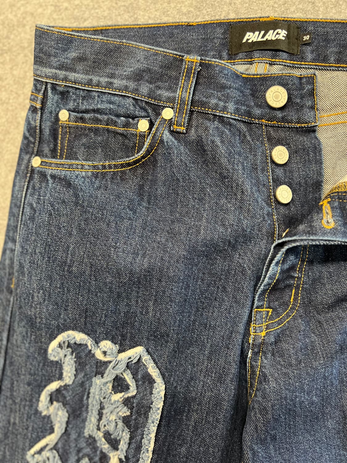 팔라스 패치 데님 찐청 30 상품이미지3
