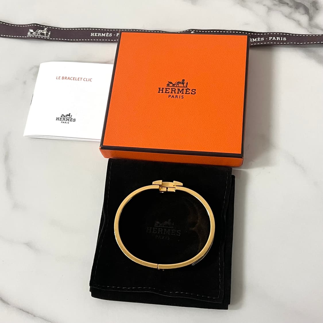 [A급/정품] 에르메스 클릭아슈 팔찌 화이트 골드 PM 상품이미지9