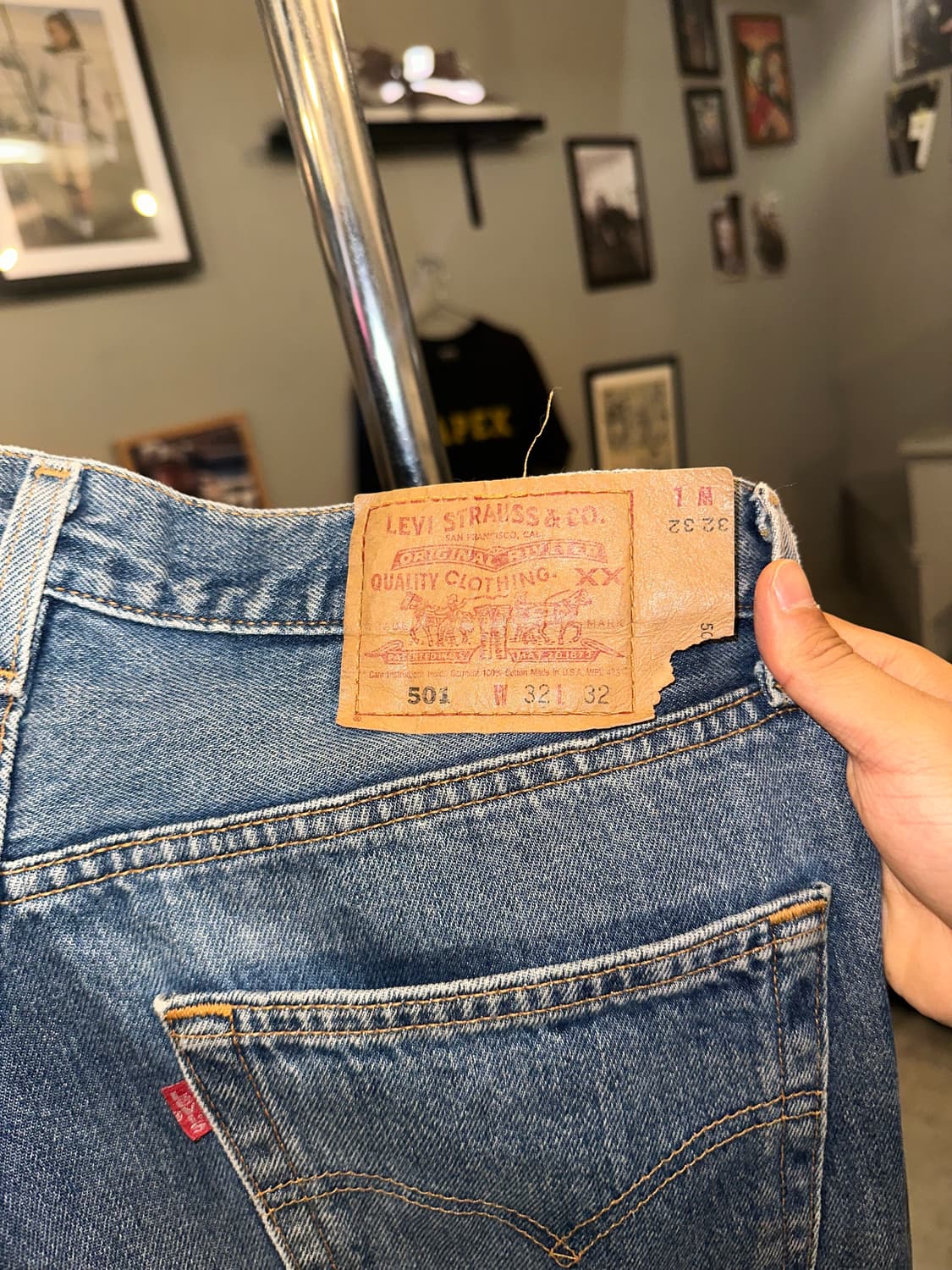 90’s Levi’s 501 line basic washed denim  상품이미지9
