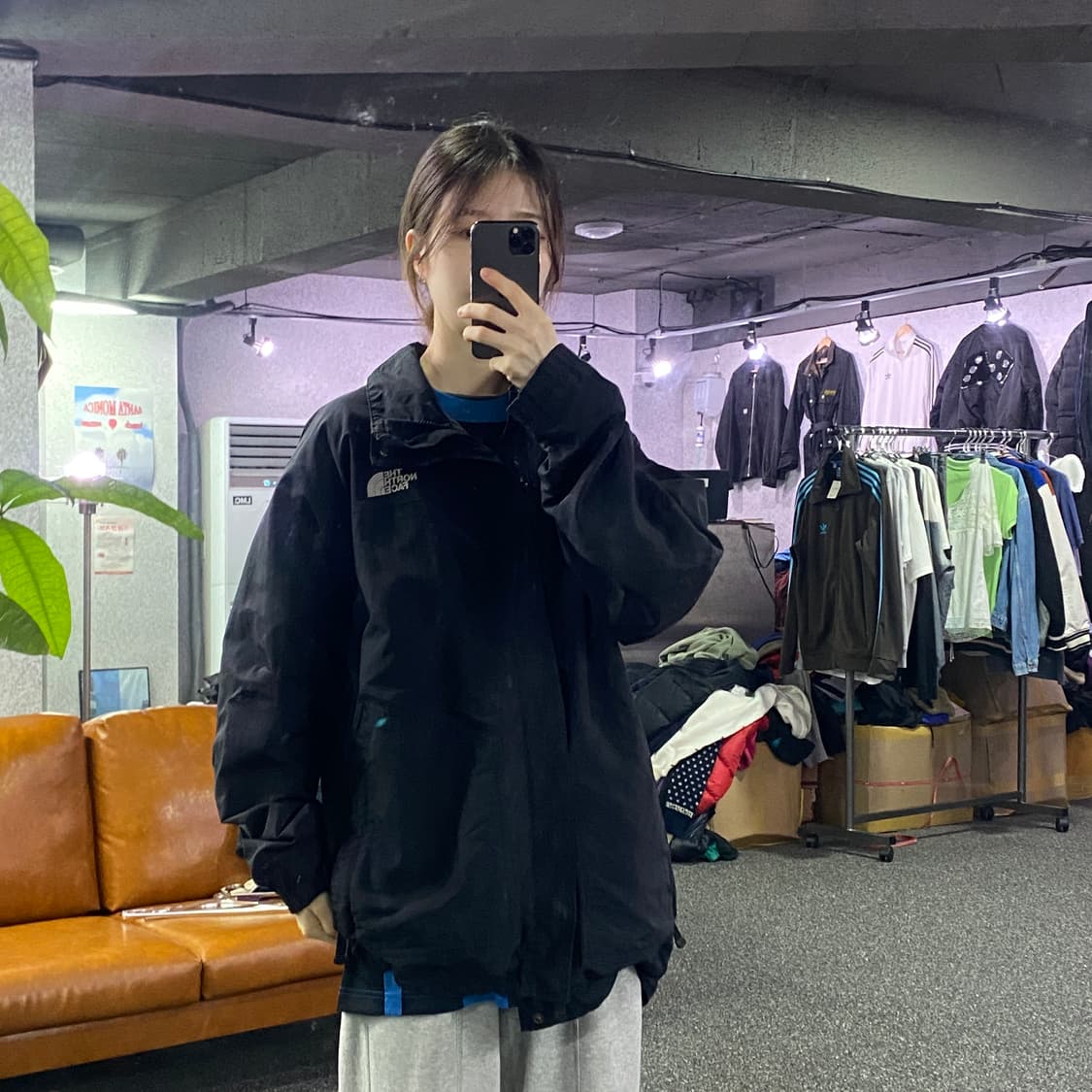 노스페이스 투웨이 블랙 바람막이 B2018 상품이미지1