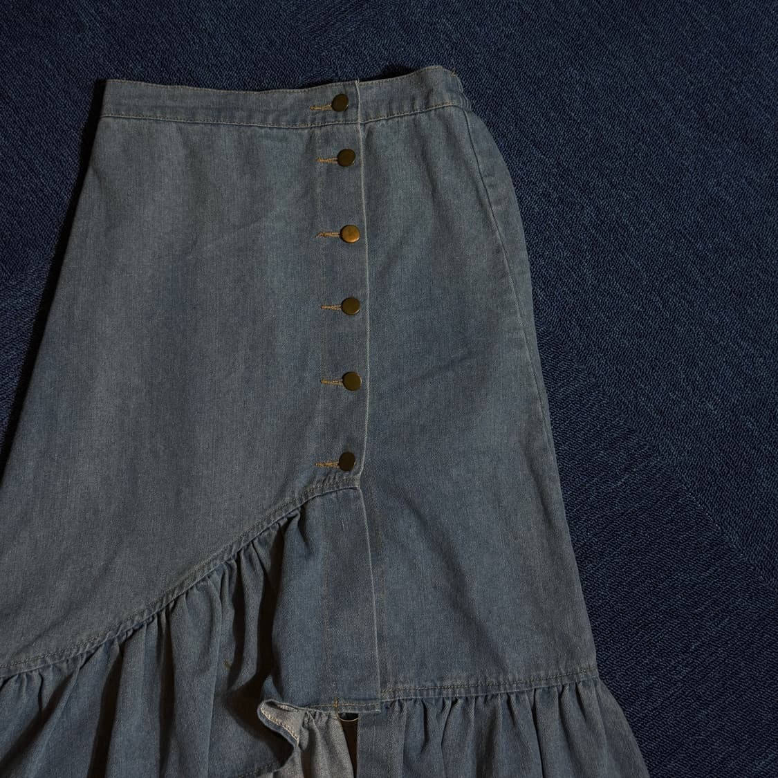 빈티지 데님 롱스커트 상품이미지2