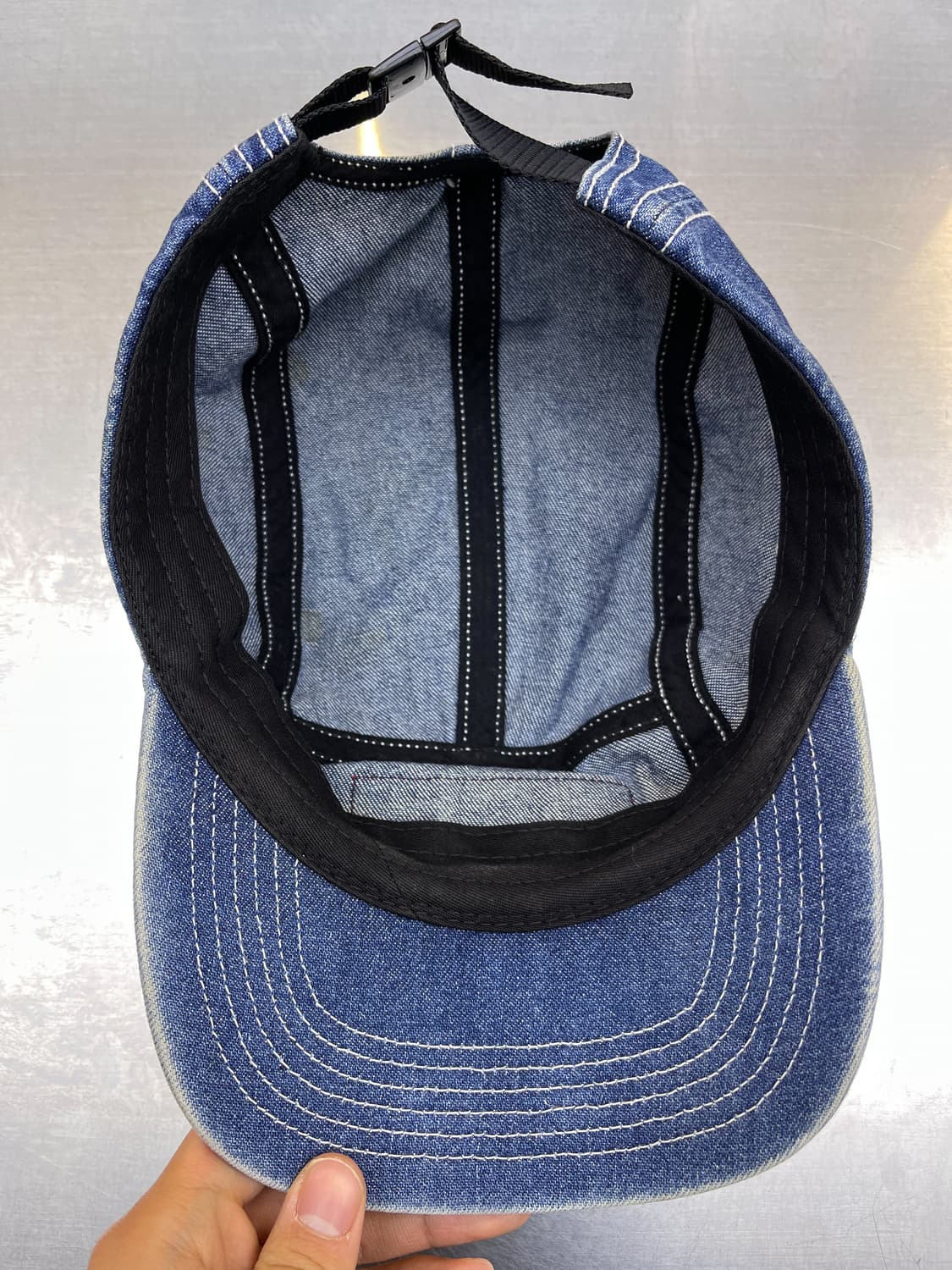 슈프림 18ss 박스로고 데님 캠프 캡 상품이미지4