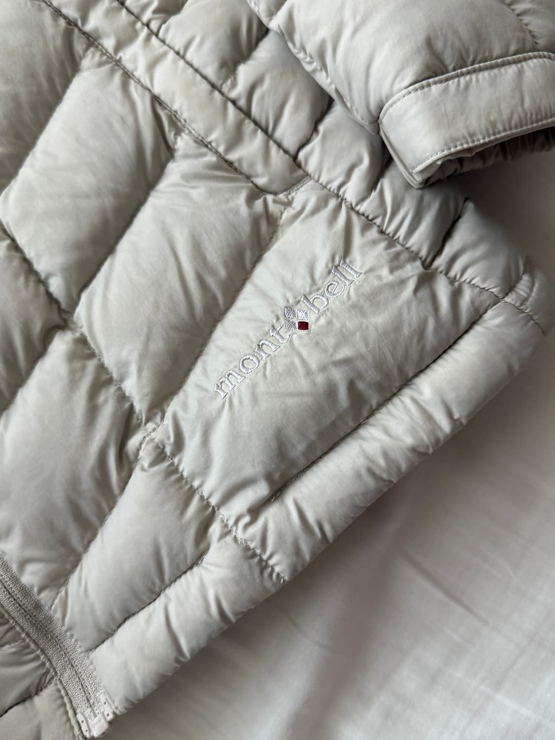 몽벨 여성 경량패딩 s 베이지 상품이미지2