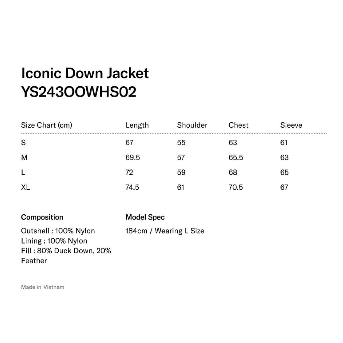 예스아이씨 아이코닉 다운자켓 패딩 레드 상품이미지3