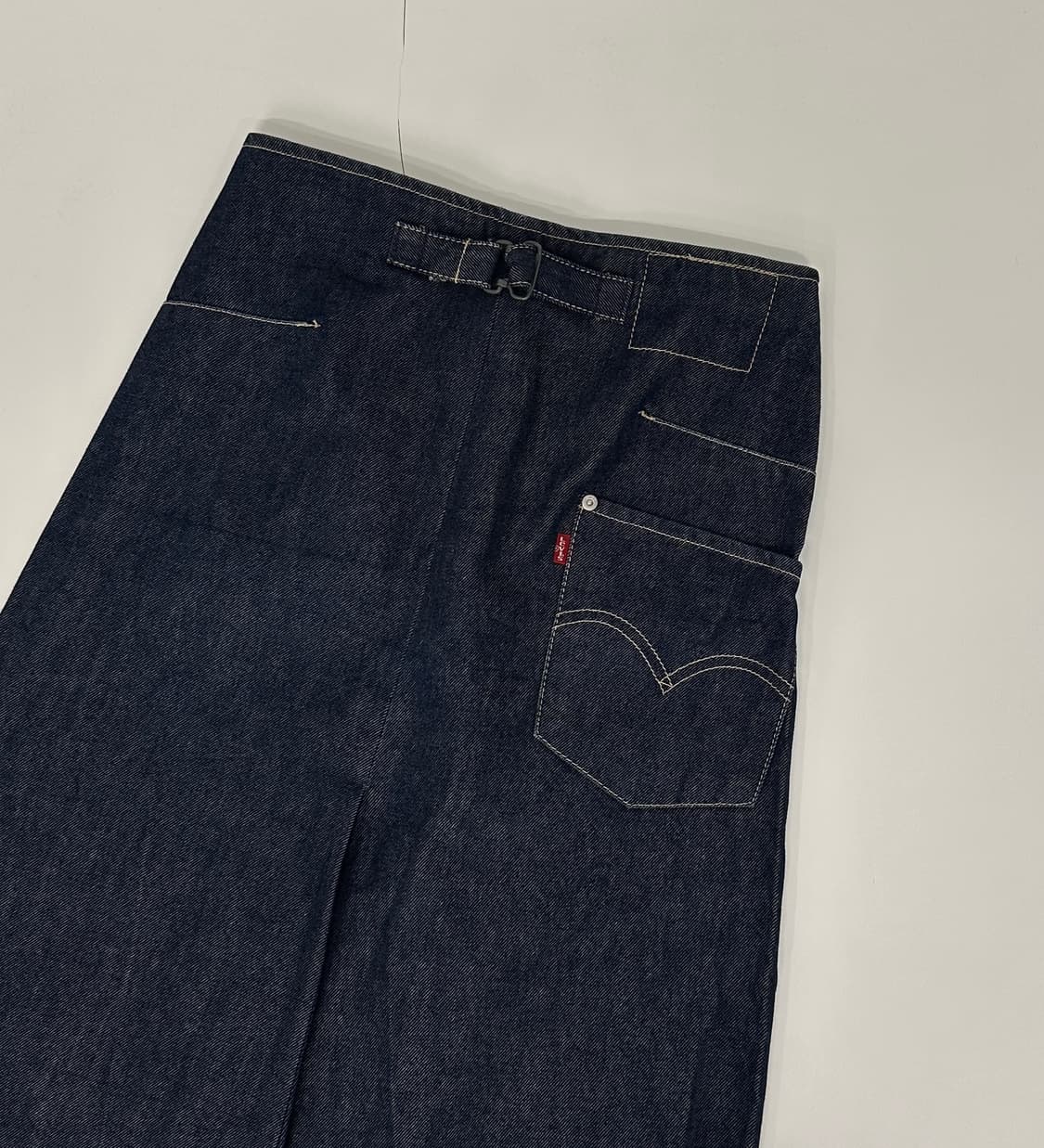 리바이스 엔지니어드 롱 데님 스커트 실측 26/27 상품이미지1