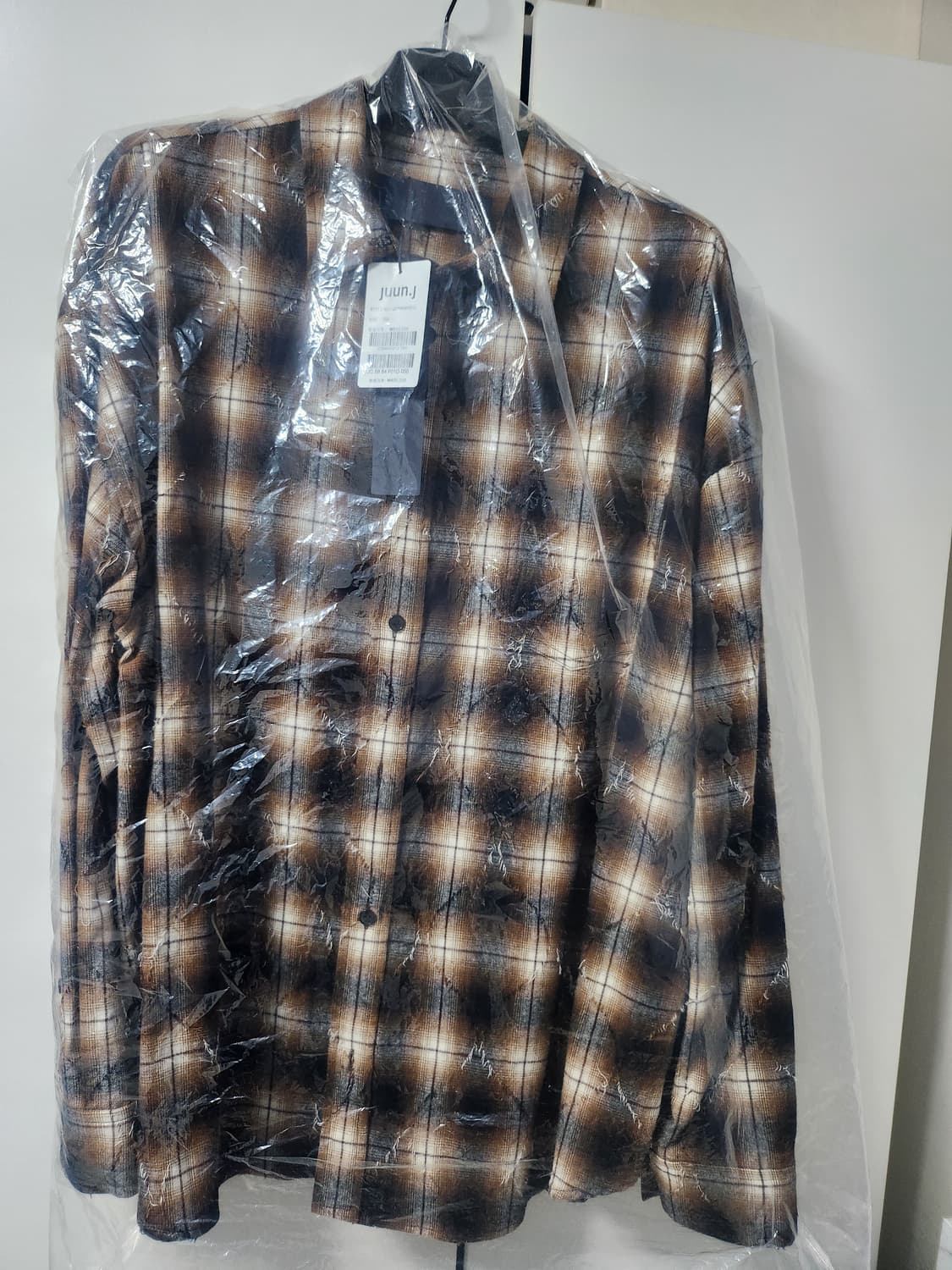 준지 아가일 셔츠 50사이즈 상품이미지1