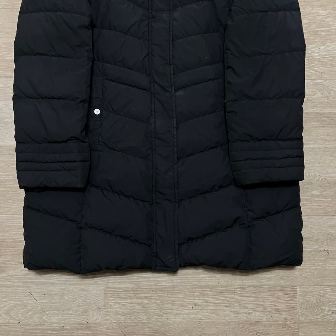 닥스 골프 여성 구스다운 스탠드넥 미디엄 롱패딩 점퍼 [블랙] M/95 상품이미지3