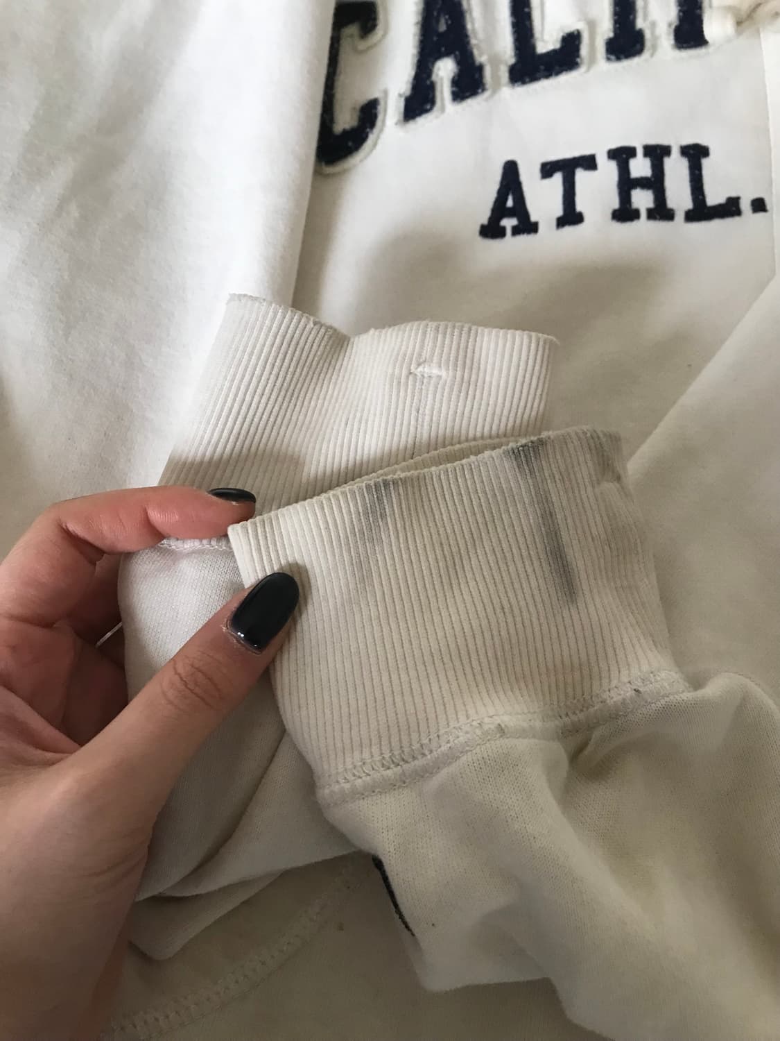 후아유 화이트 오버핏 후드집업 상품이미지8