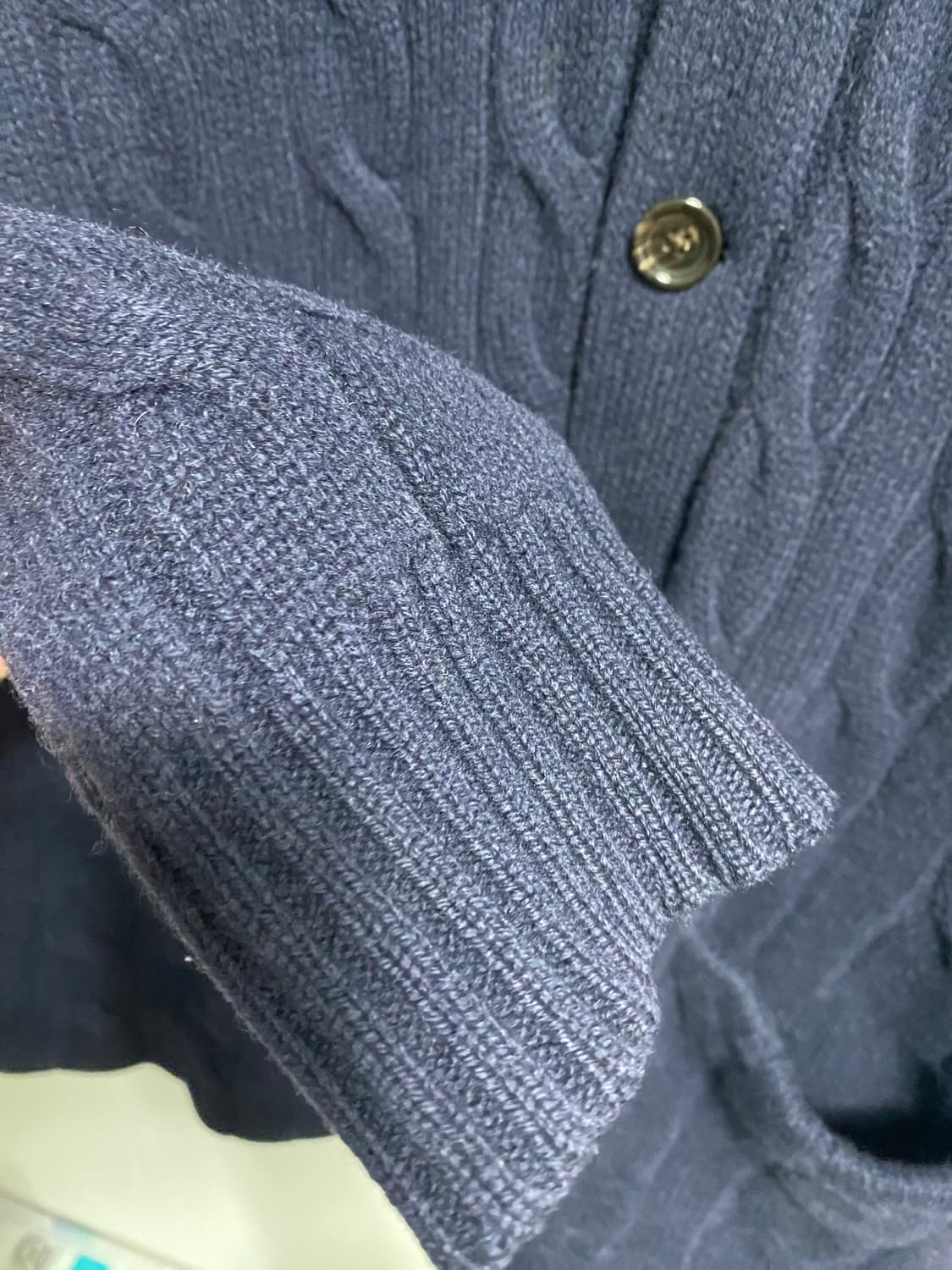 폴로 랄프로렌  숄카라 케이블 니트 가디건 L 상품이미지4