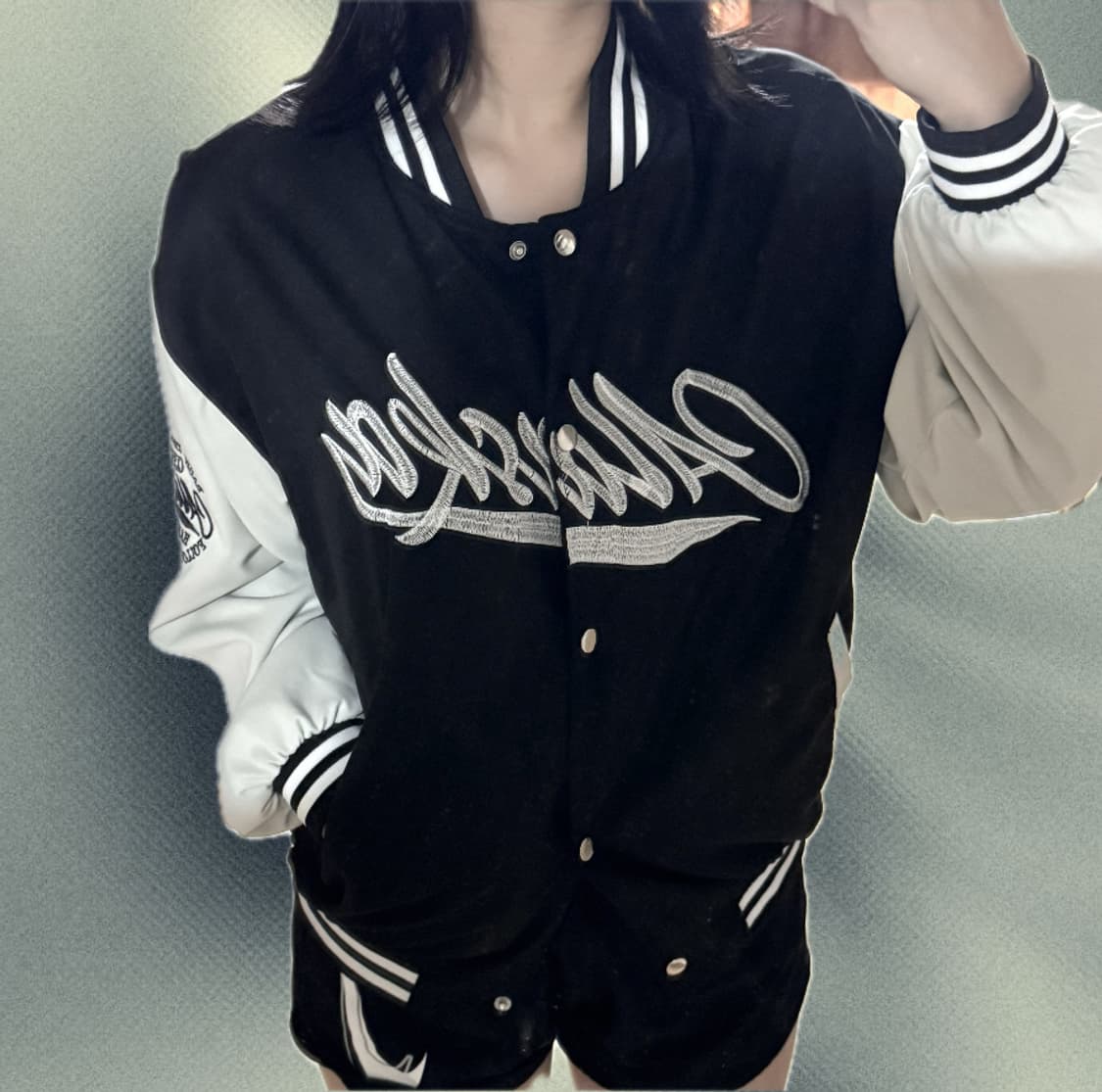 블록 바시티 자켓 상품이미지3