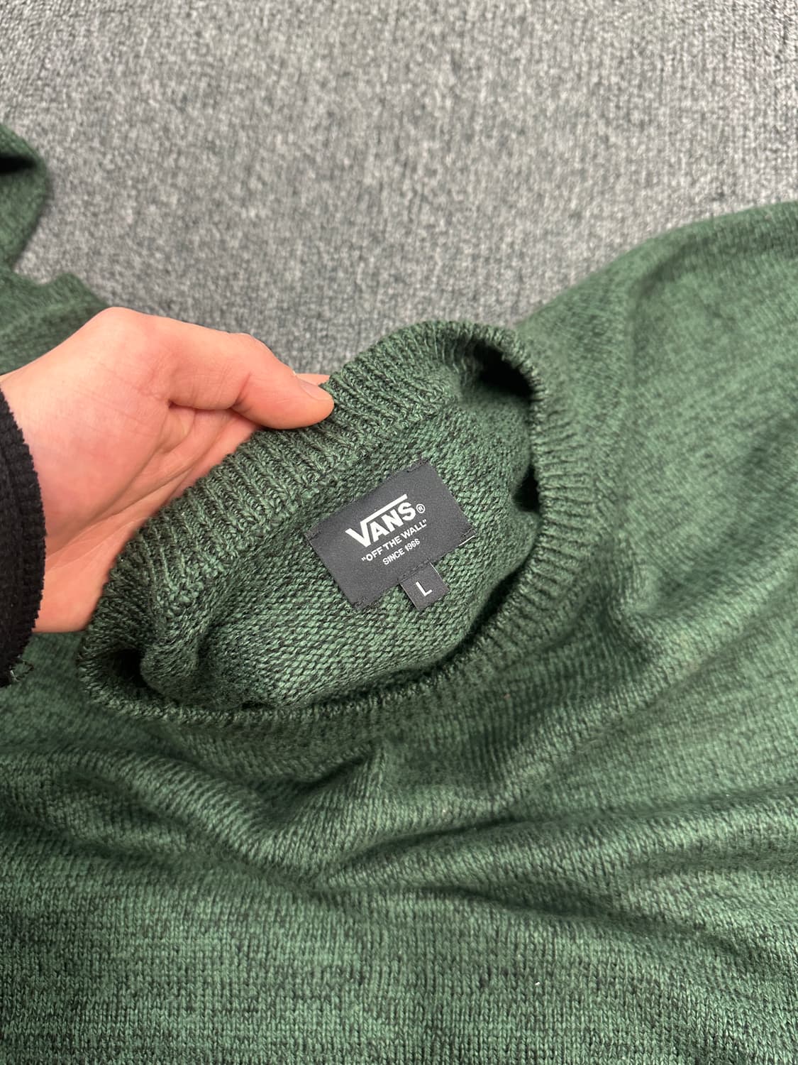 L) 반스 스몰로고 크루 넥 니트 상품이미지5