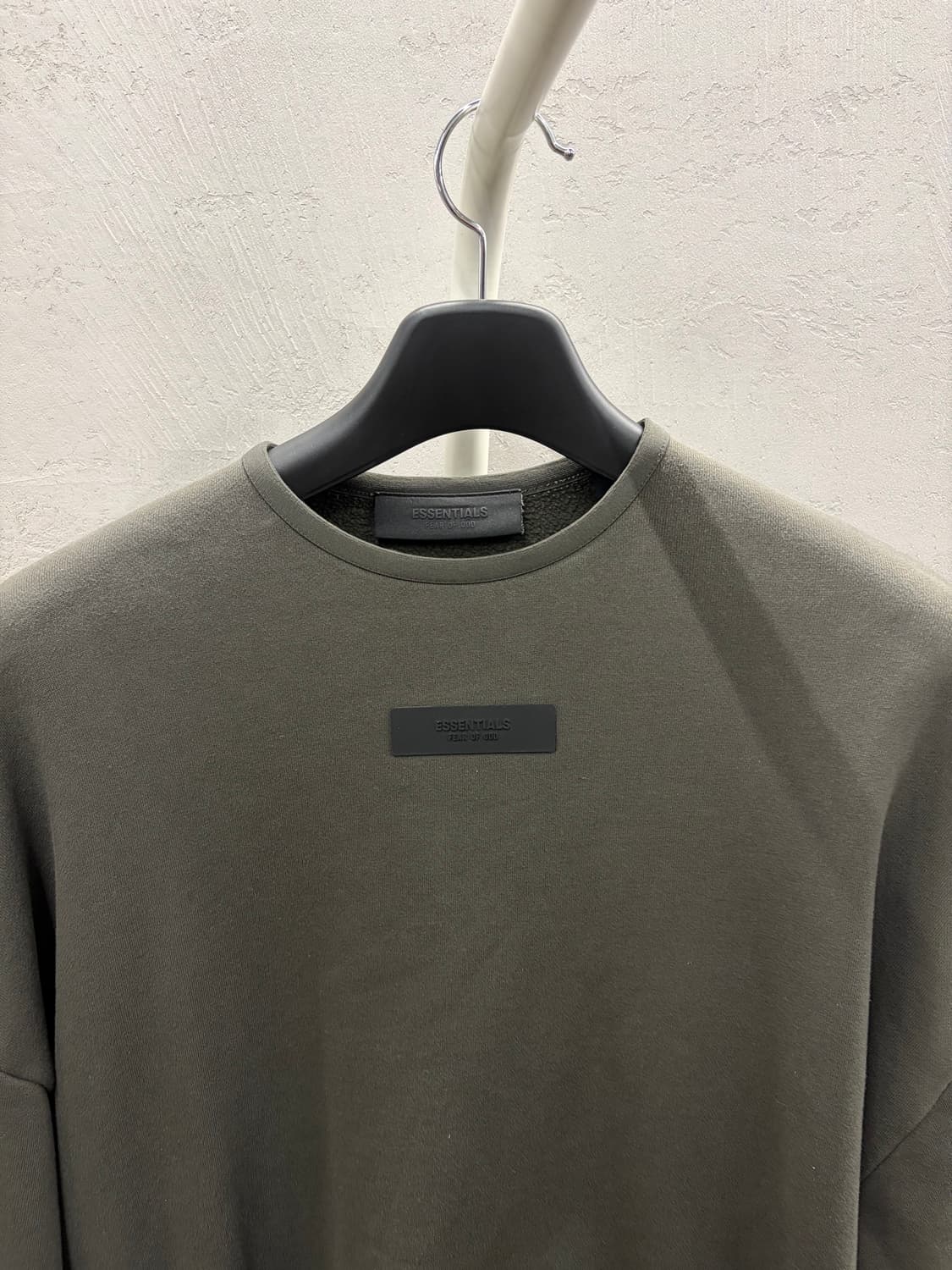 피어오브갓 에센셜 맨투맨 카키 M 상품이미지3