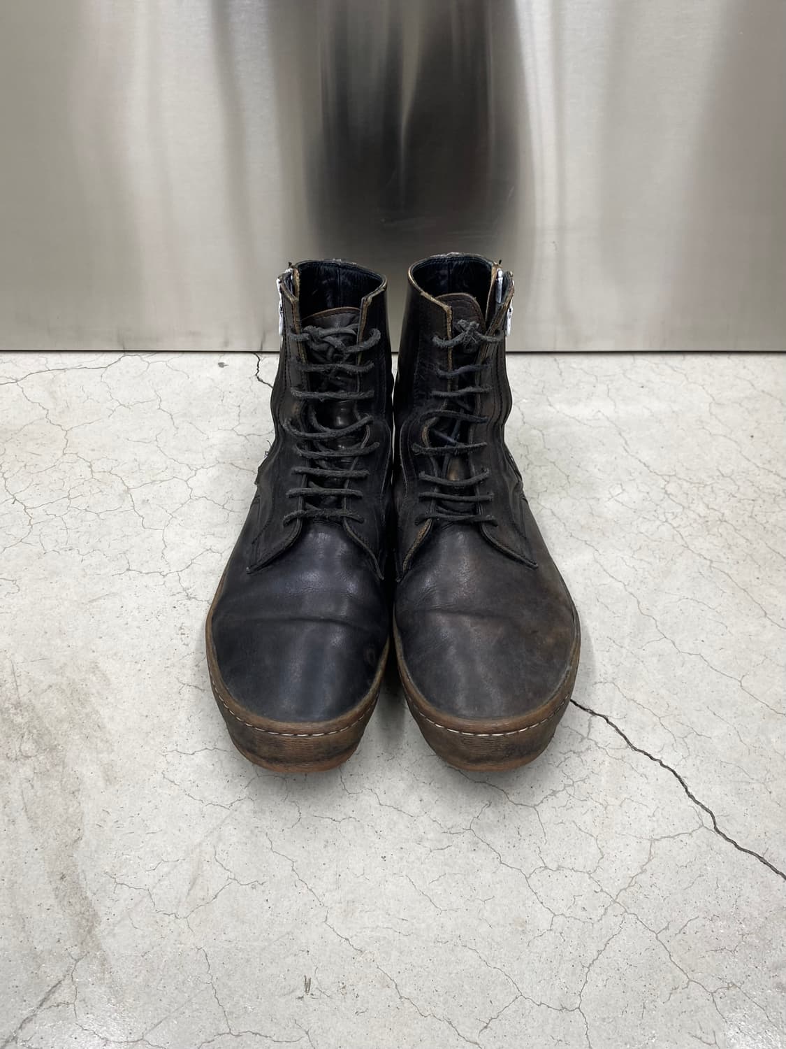 미하라 야스히로 레더 레이스업 부츠 상품이미지6