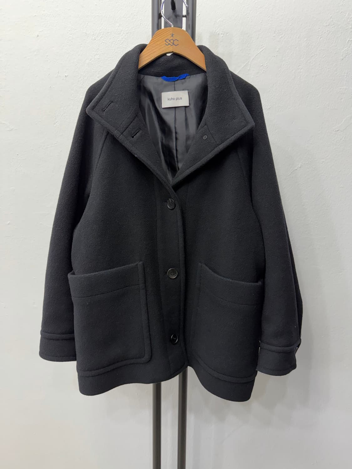 정품) kuho plus 구호플러스 22ss 오버핏 캐시미어 피코트 F 상품이미지1