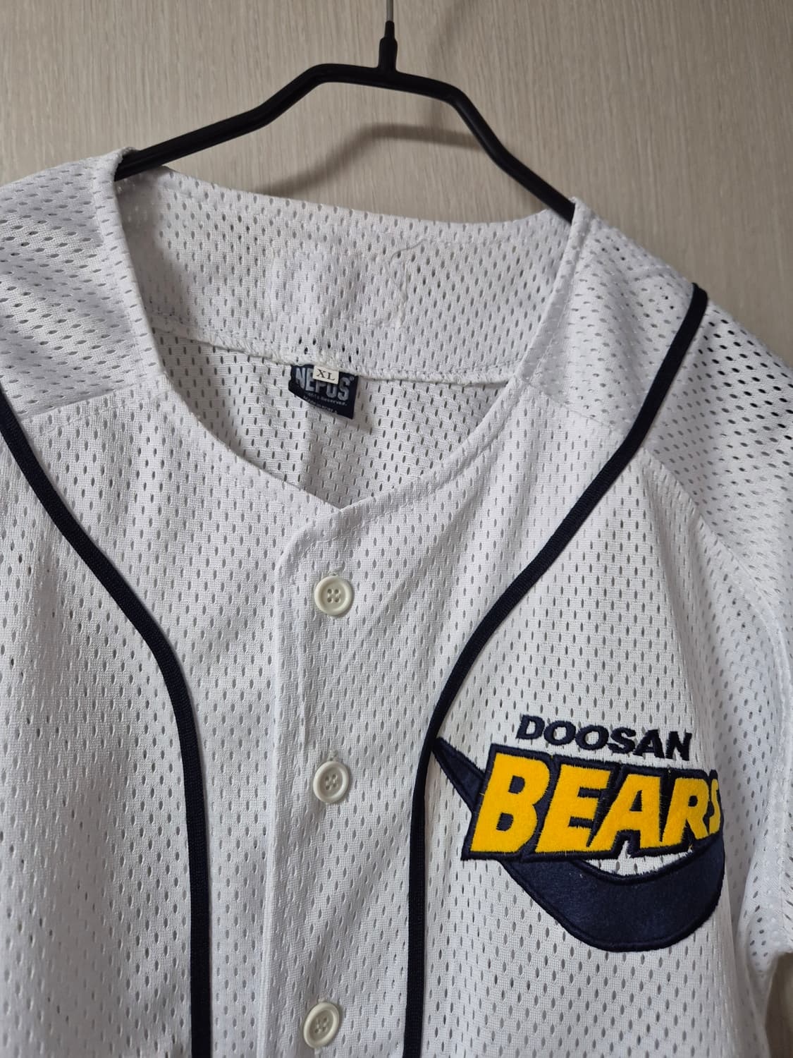 두산베어스 네포스 노마킹 올드 반달 유니폼 XL 상품이미지4