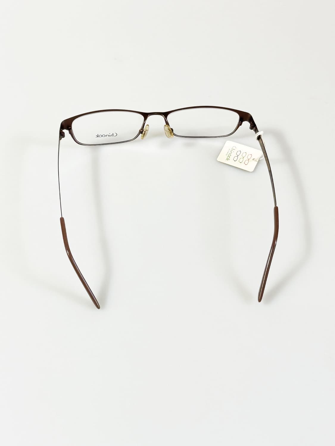 CHINOOK 브라운 메탈 슬림 스퀘어 빈티지 안경 상품이미지5
