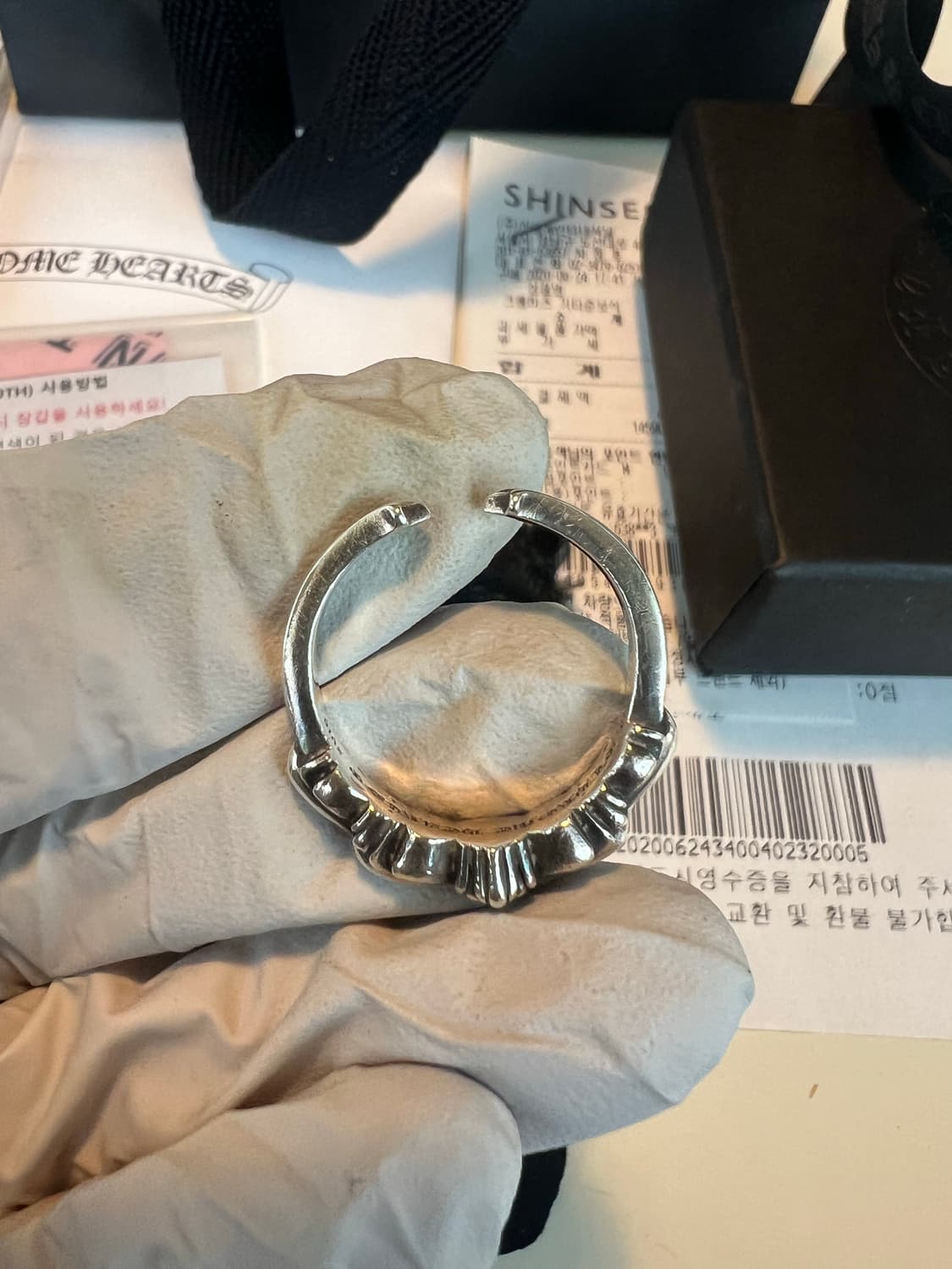 [us9.5] 크롬하츠 베이비더블플로랄링 상품이미지4