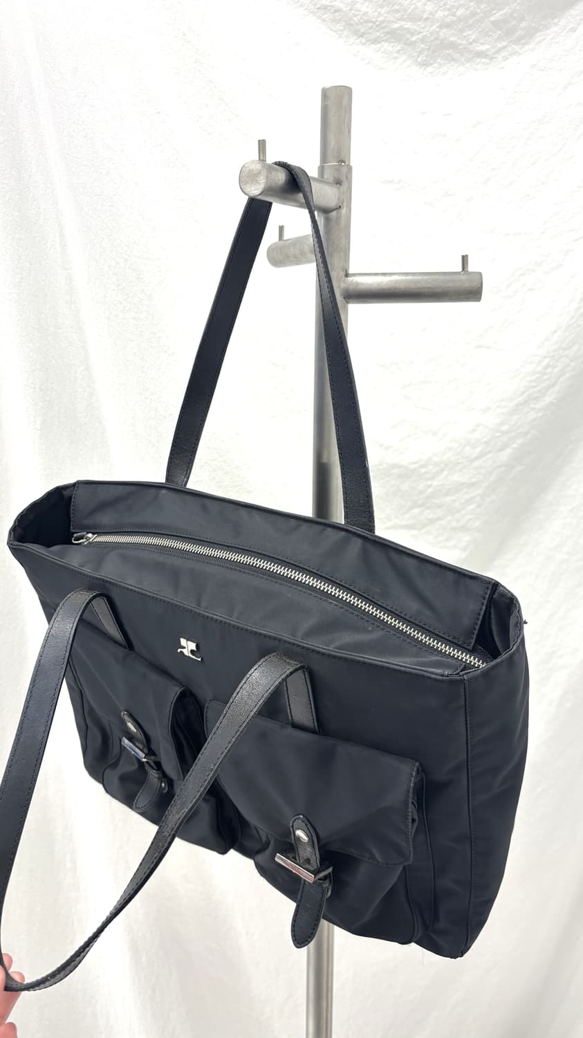 COURREGES double pocket nylon tote bag 상품이미지2