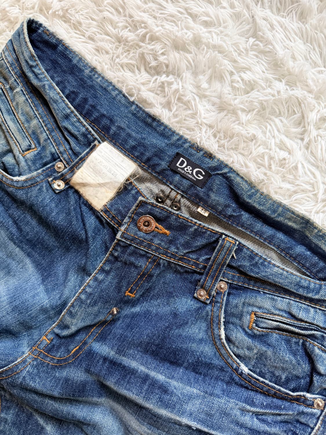 돌체앤가바나 (D&G) 빈티지 워싱 데님 팬츠 (Size 48) 상품이미지3