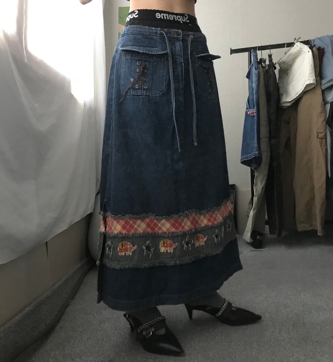 빈티지 보헤미안 맥시스커트 상품이미지3