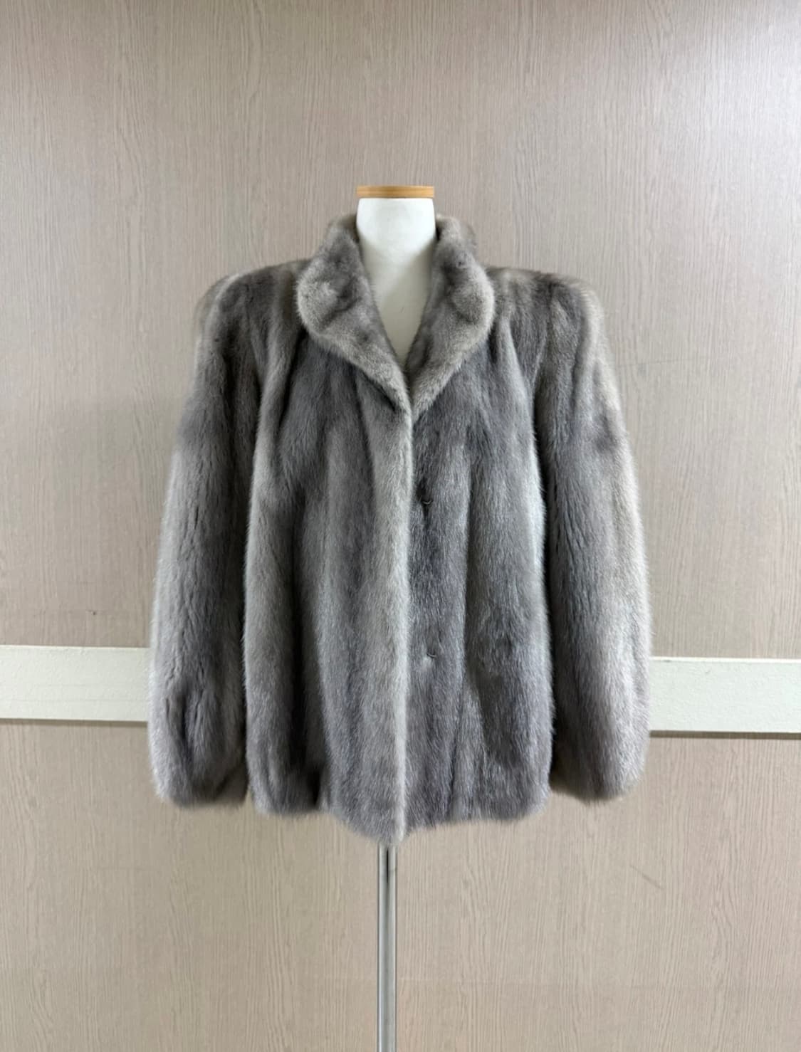 그레이 밍크코트 상품이미지1