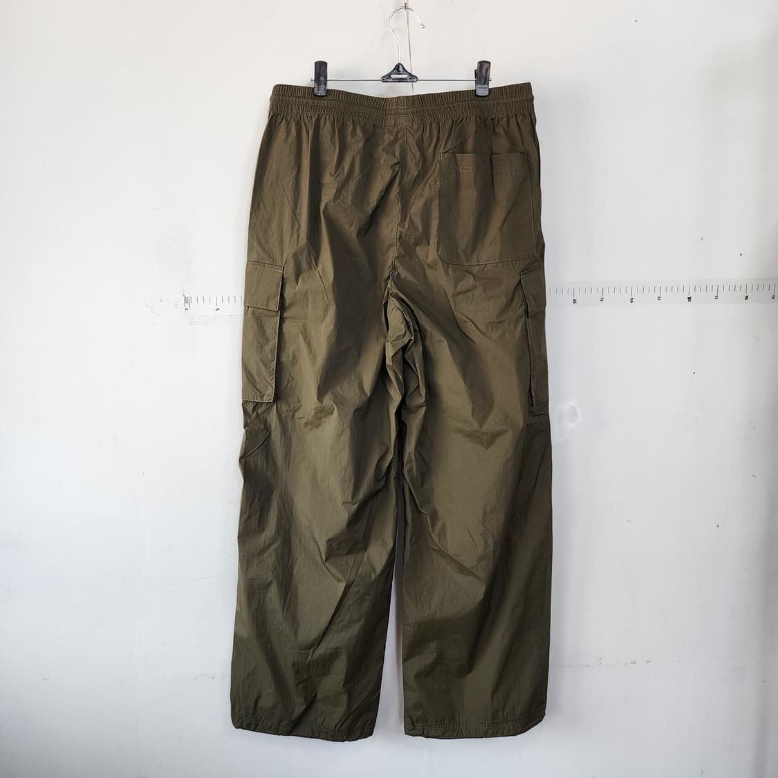 코드그라피 카키색 카고 와이드 조거팬츠 상품이미지4