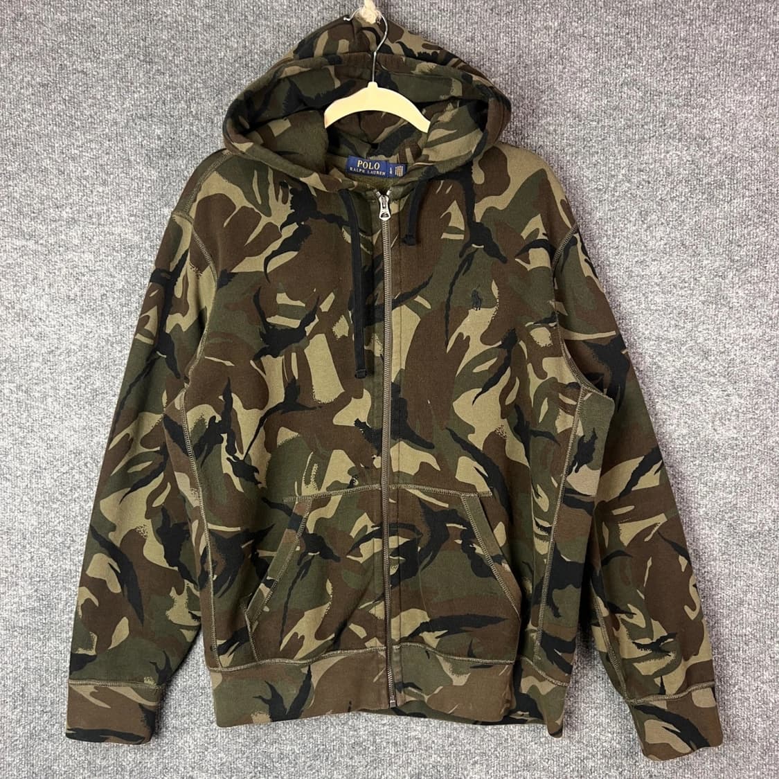 폴로 랄프로렌 카모 플라쥬 후드집업 상품이미지1