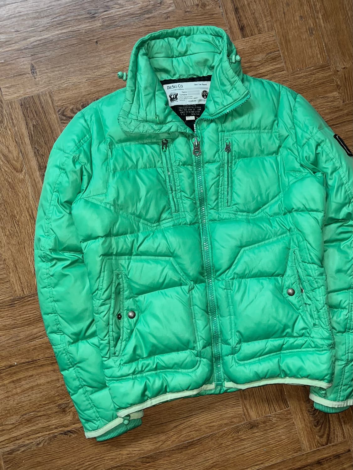 Diesel 디젤 민트 경량패딩 상품이미지2