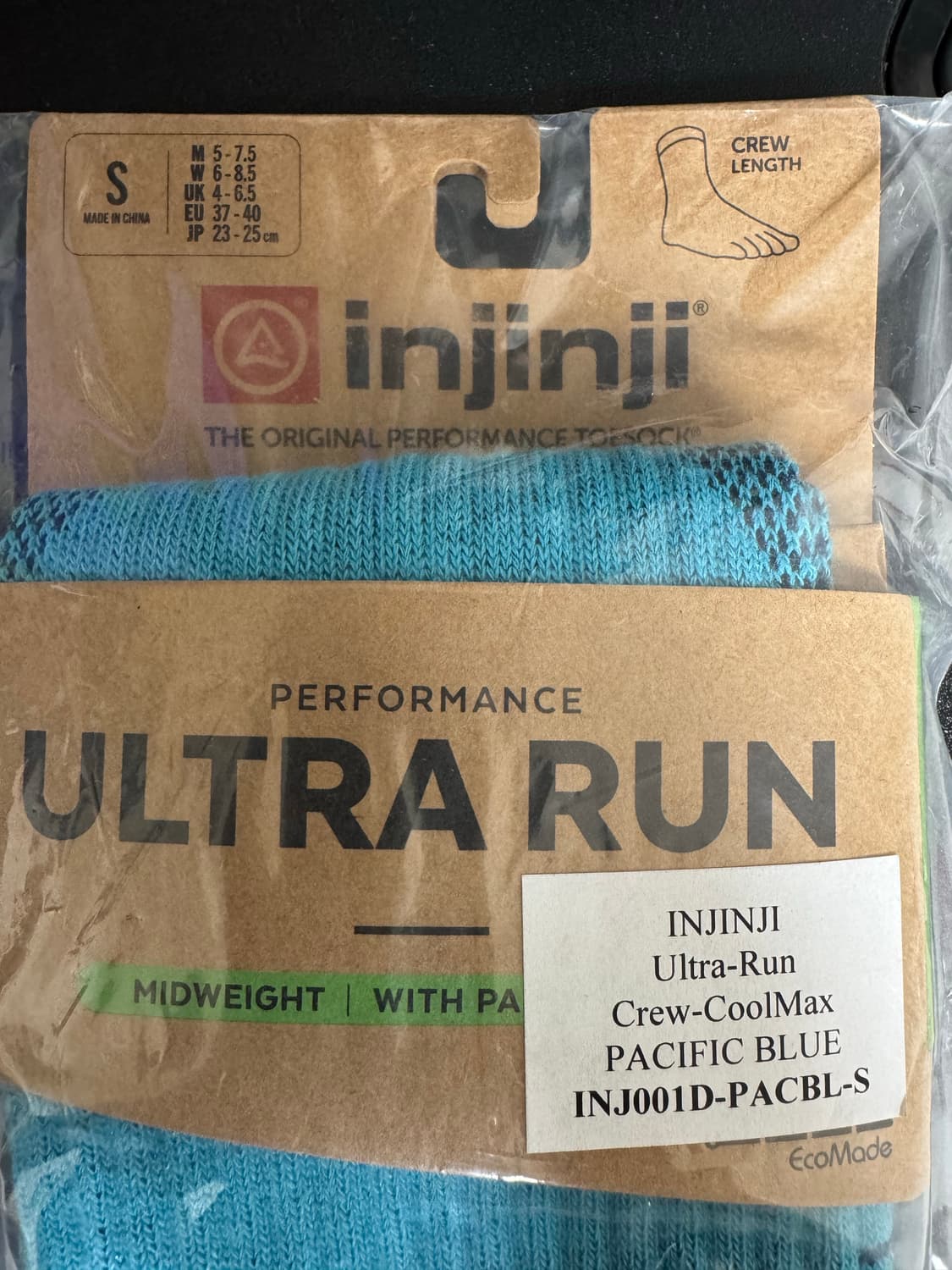 Injinji 인진지 울트라런 크루 삭스 양말 트레일러닝 쿨맥스 새제품 상품이미지3