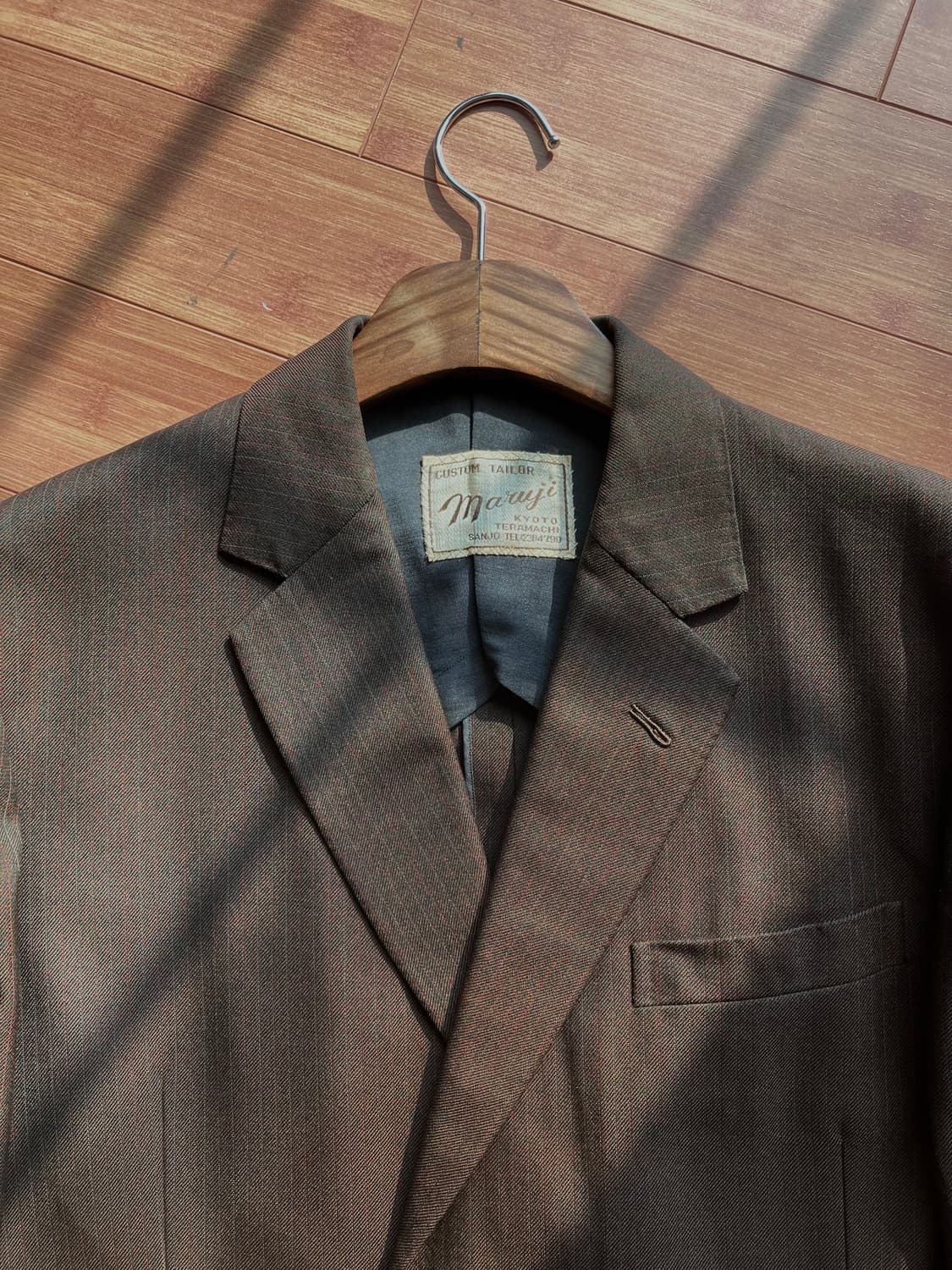 브라운 2버튼 싱글자켓 상품이미지1